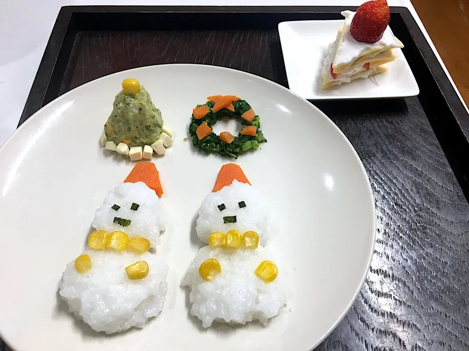 Snapdishの料理写真:〜12ヶ月 離乳食 クリスマスディナーその2〜2019.12.25|yuuさん