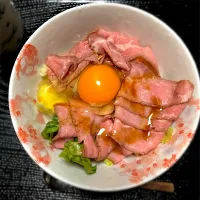 Snapdishの料理写真:ローストビーフ丼|Reikoさん