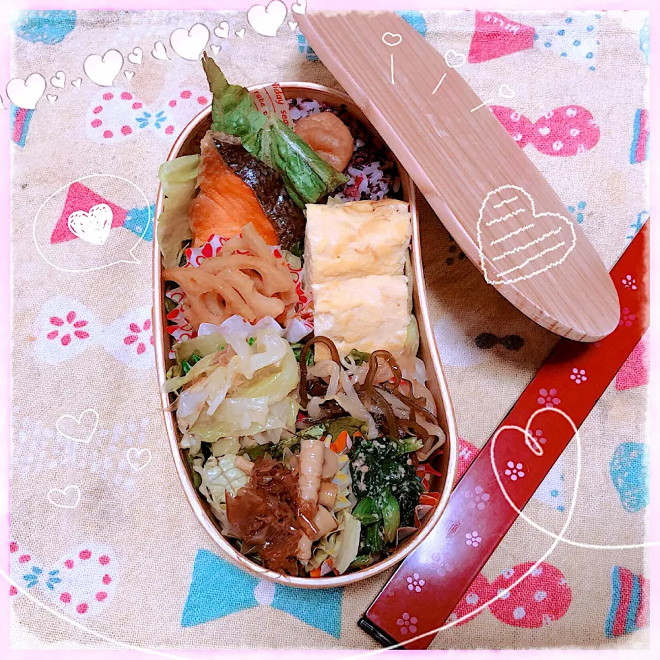 １２／２６ ｔｈｒ 鮭弁当🍴|rinaronarさん