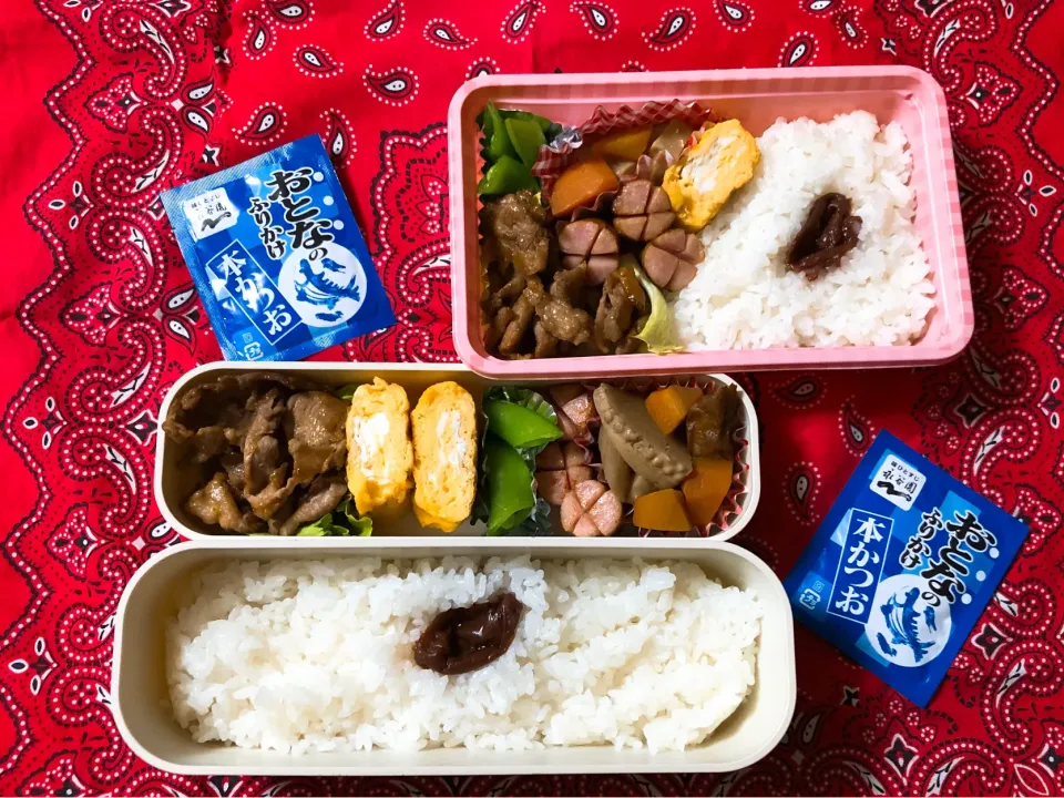 Snapdishの料理写真:2019/12/26(木) 夫弁当＆娘弁当🎵|kiyominさん