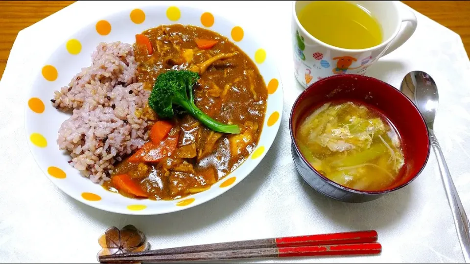 12/26の夕食
きのこと豚肉のカレー|卯月さん