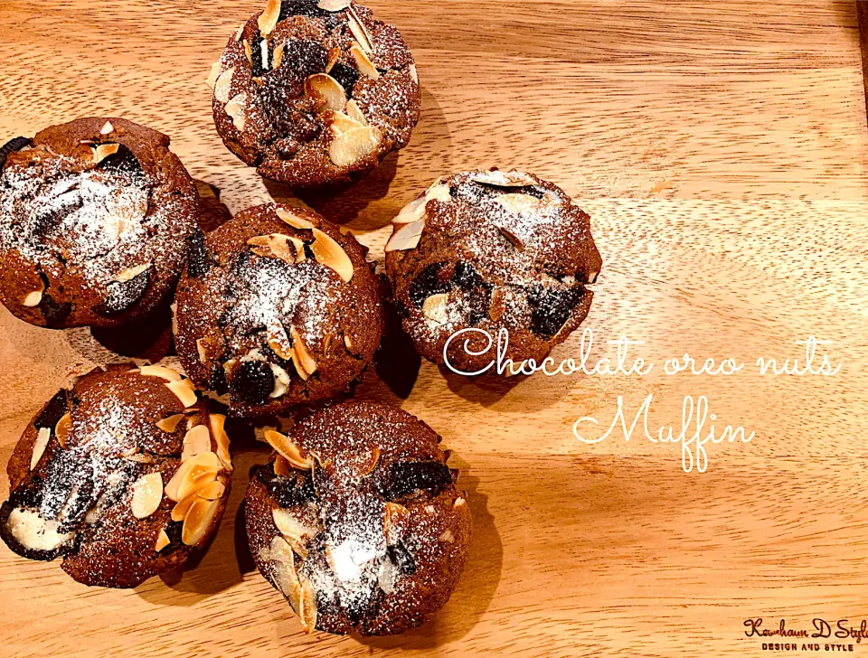 Snapdishの料理写真:Chocolate oreo nut muffin ❁|cocochiさん