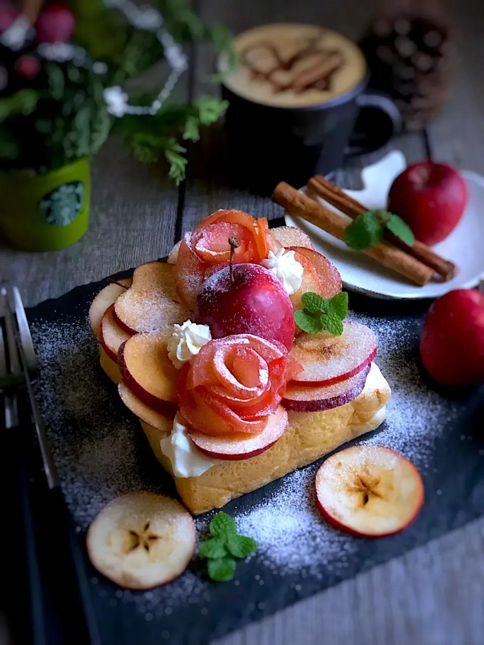 姫りんご🍎のオープンサンド|@keijunrinさん