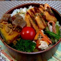 Snapdishの料理写真:今日のお弁当( ･∀･)ﾉｼ|あっきさん