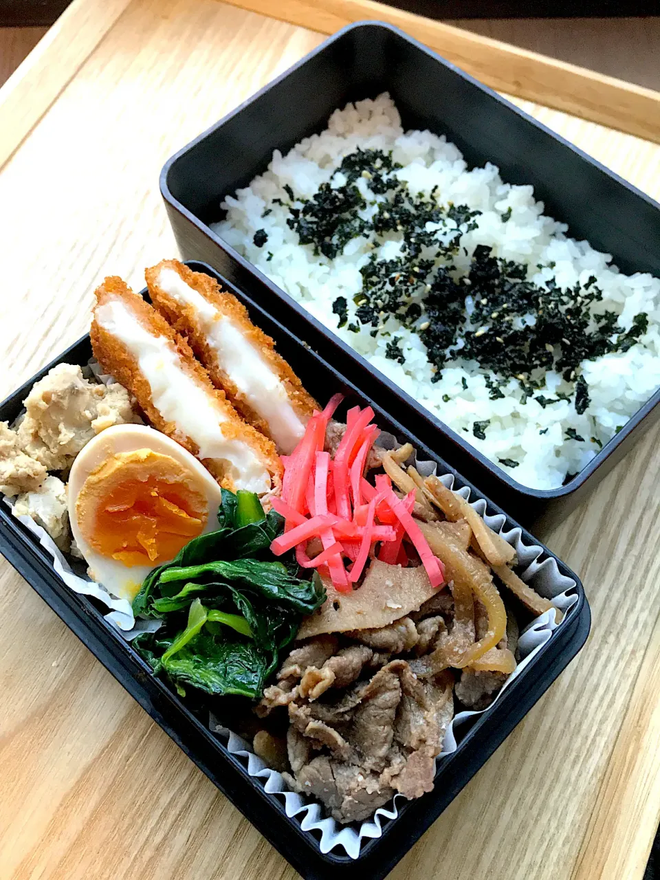 牛肉と蓮根炒め弁当|二キィさん