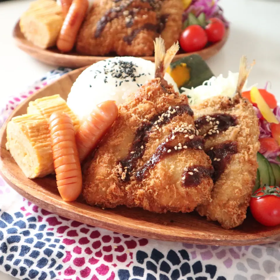 中学生男子冬休み置きランチ🍱アジフライ|なかじー。さん