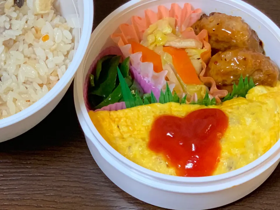 Snapdishの料理写真:🌸 オムレツ弁当 🌸|たんちゃんさん