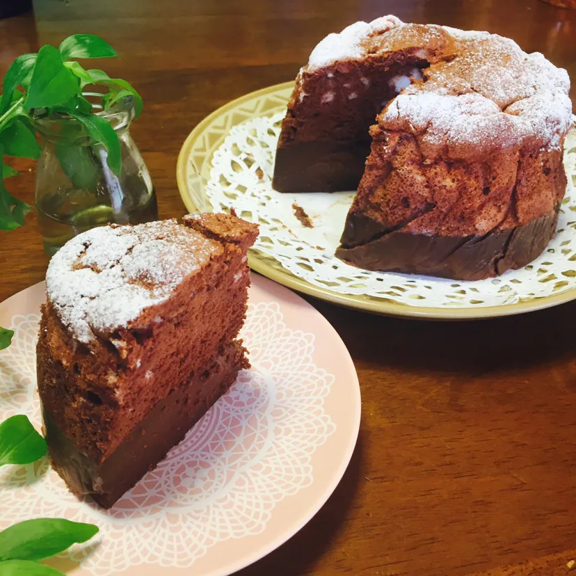 三層のチョコケーキ|仮面ライガーさん