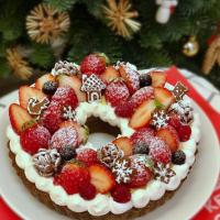 クリスマスのリースタルト🎄