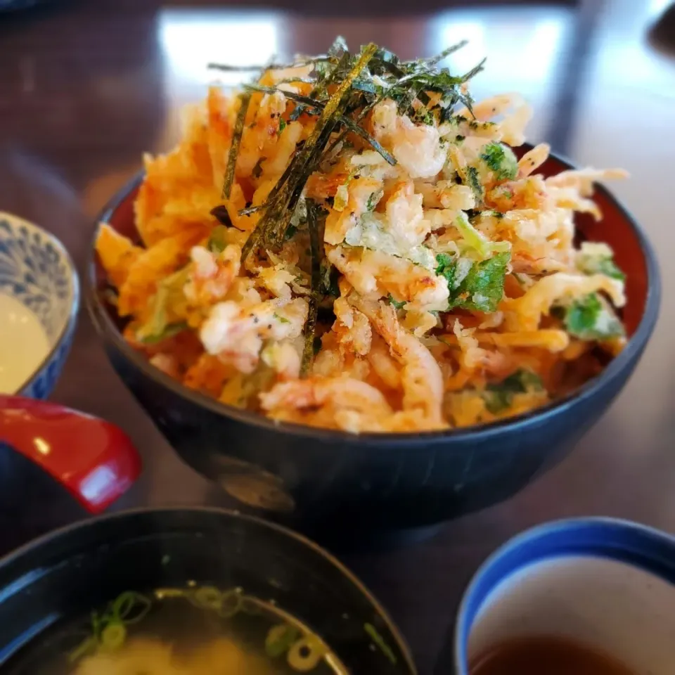 Snapdishの料理写真:桜えびの天丼　モリモリ

( ・∀・)ﾉ|みるくここあさん