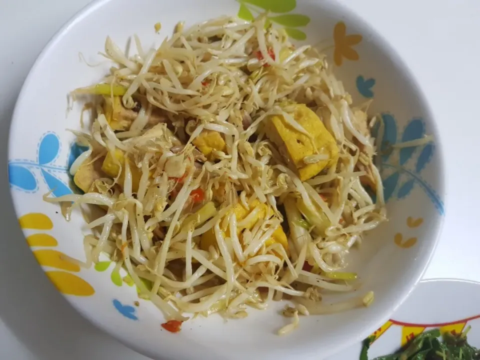 stir fry sprouts with tofu|patcookingfeverパットさん