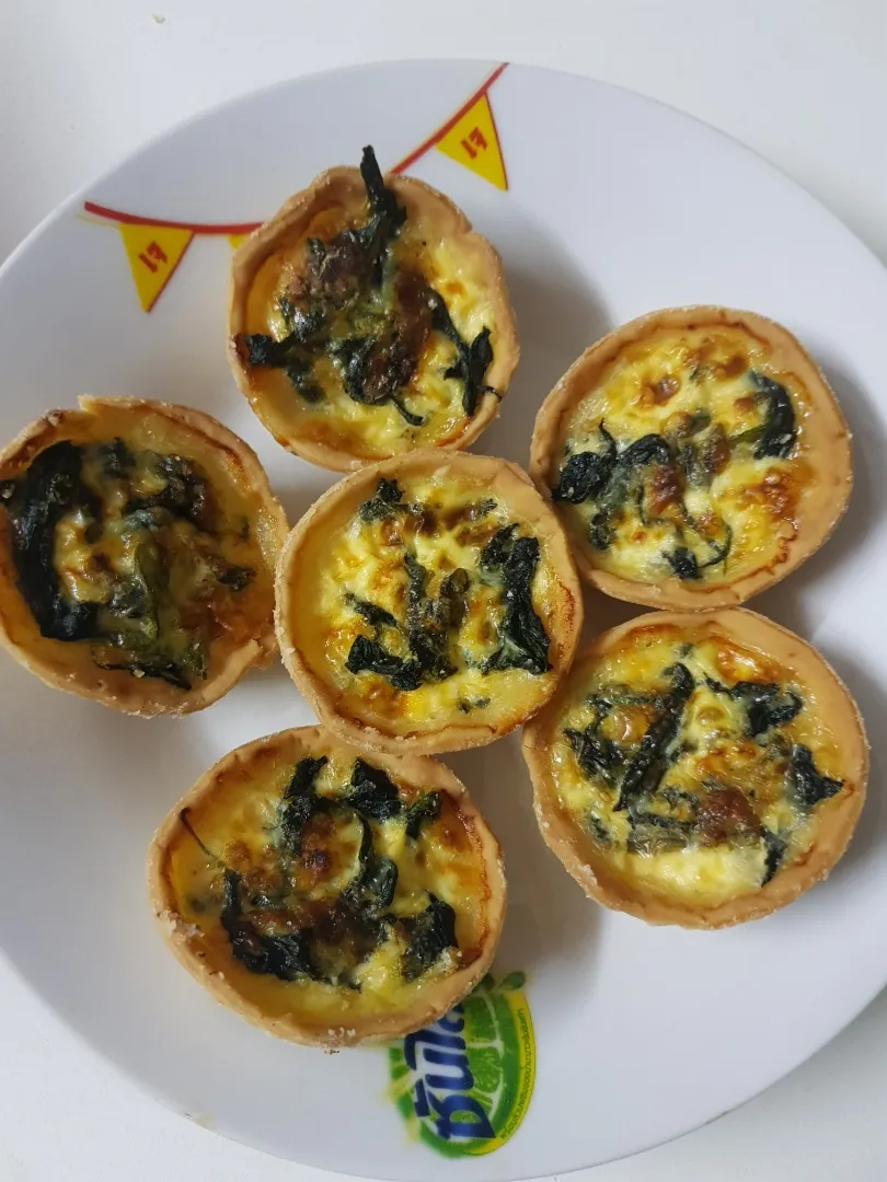 spinach egg tarts|patcookingfeverパットさん