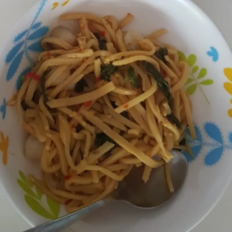 fried bamboo shoots|patcookingfeverパットさん