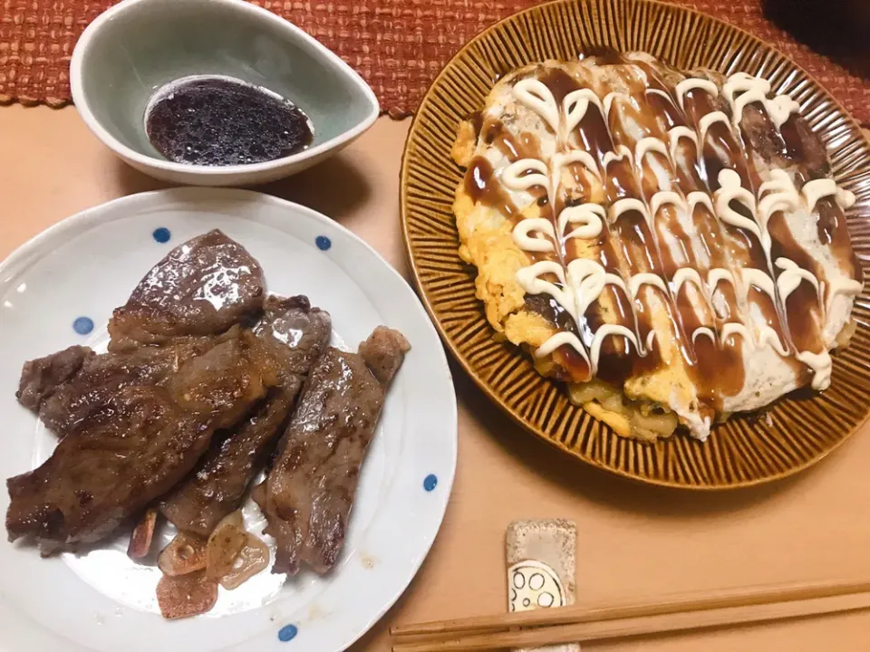 お好み焼きとステーキ|Atsuko Tamaiさん