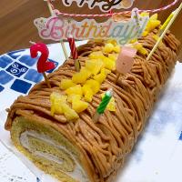 モンブランロールケーキ