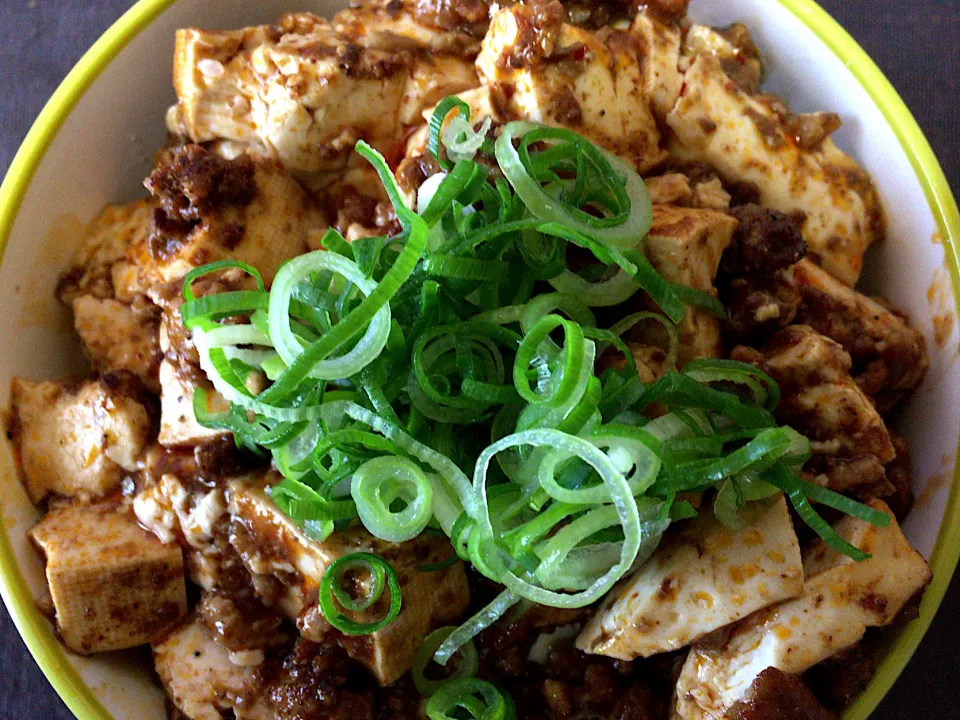 四川麻婆豆腐丼|ばーさんさん