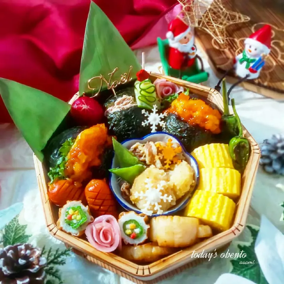 Snapdishの料理写真:パッカンおにぎり弁当🍴|asamiさん