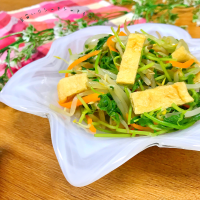 豆苗いりシャキシャキもやし⚘ ะ