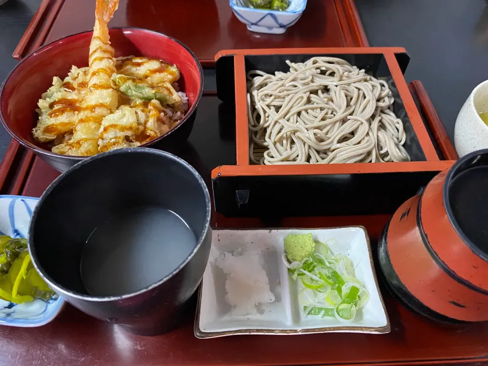 天丼蕎麦セット|わこさん