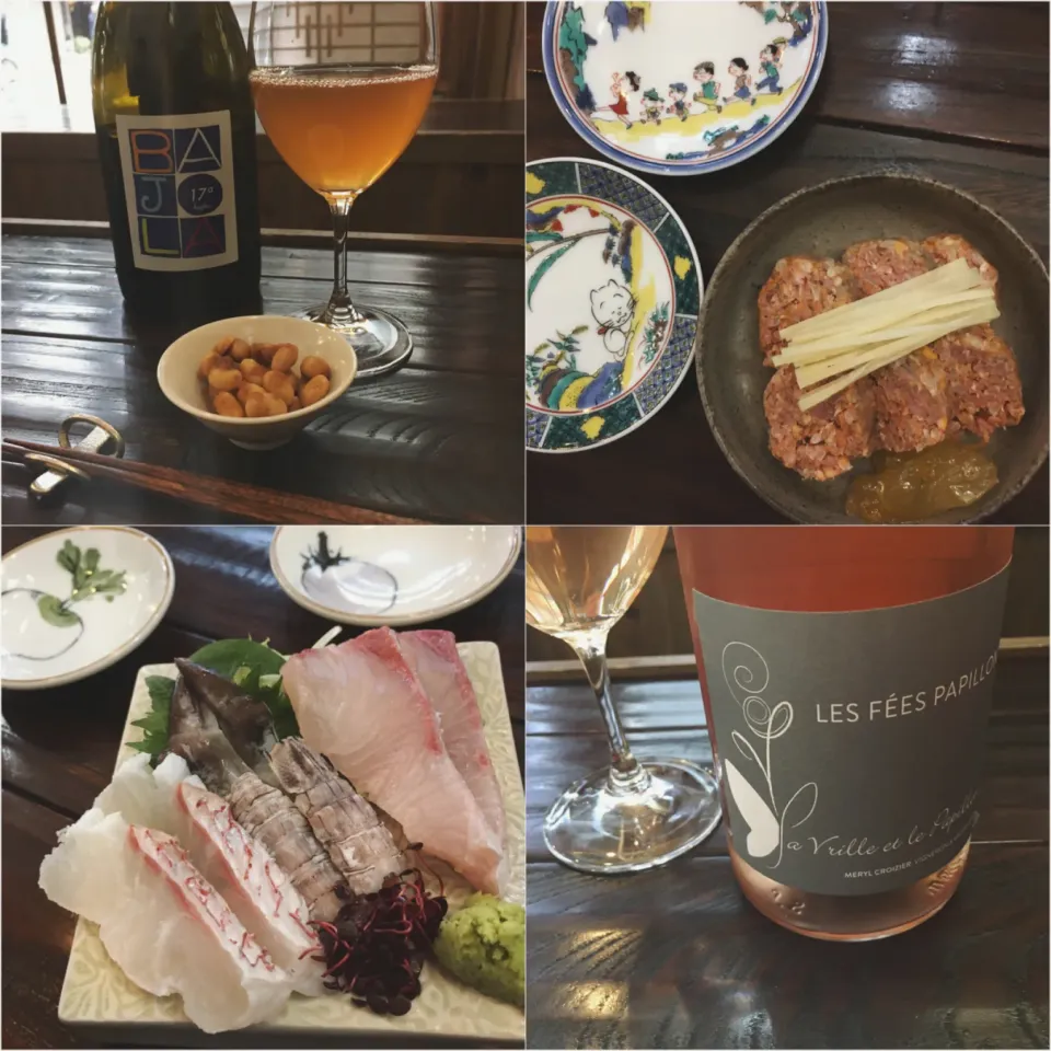 ナチュールワイーン、ネーム、お刺身盛り合わせ#外飲み部|七海さん