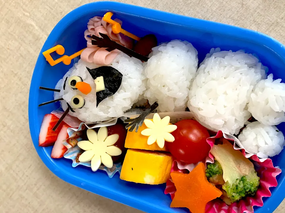 Snapdishの料理写真:忘れ物してるオラフ弁当|みーさん