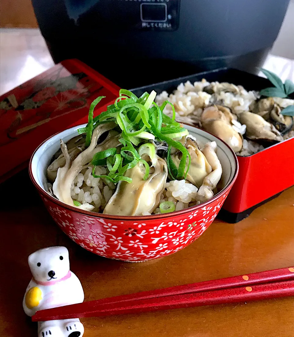 牡蠣と舞茸の炊き込みご飯🍚|Miki (^_−)−☆さん