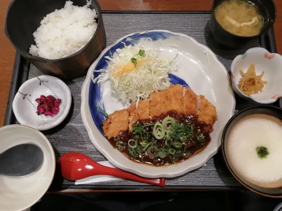 味噌ロースカツ膳 with とろろ麦飯|Kojiさん