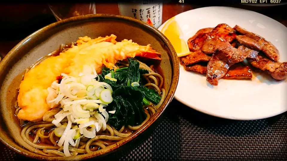 年越し蕎麦と牛タン塩焼き|naoさん