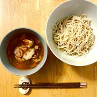 #年越しそば は肉つけそば風で