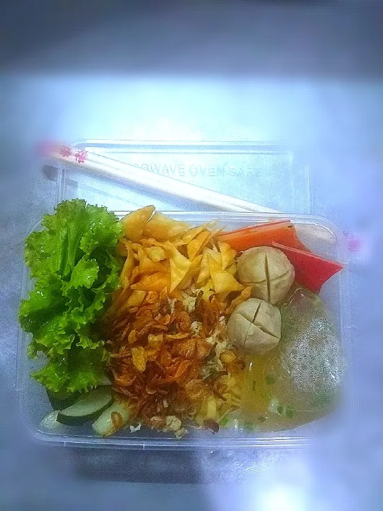 Mie Ayam Spesial + Bakso daging Ayam|gioさん