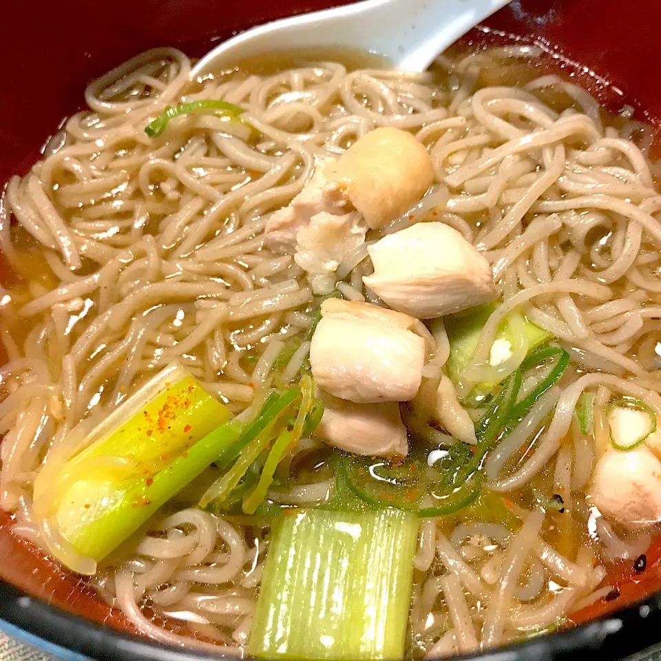 鍋の〆スープで年越し蕎麦|純さん