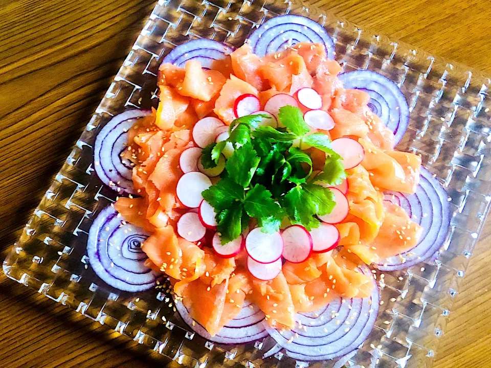 Snapdishの料理写真:✨スモークサーモンサラダ...Smoked salmon salad...|🌺Sanntina🌺さん