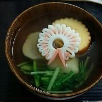 2019精進おせち料理のお雑煮🍀蒲鉾イン🍀