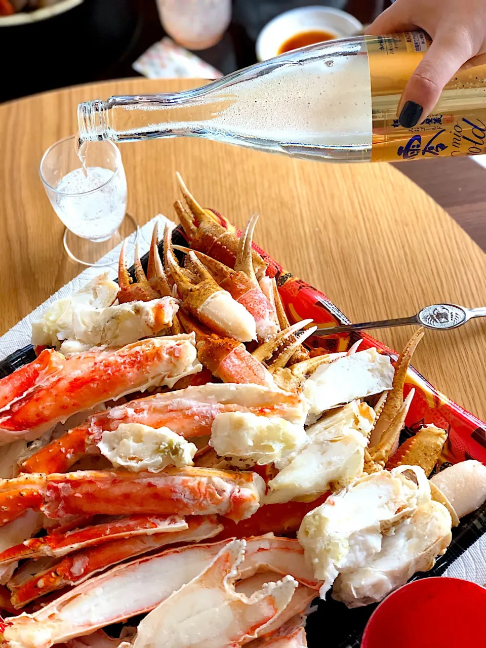 Snapdishの料理写真:蟹🦀と澪🍶|シフォンさん