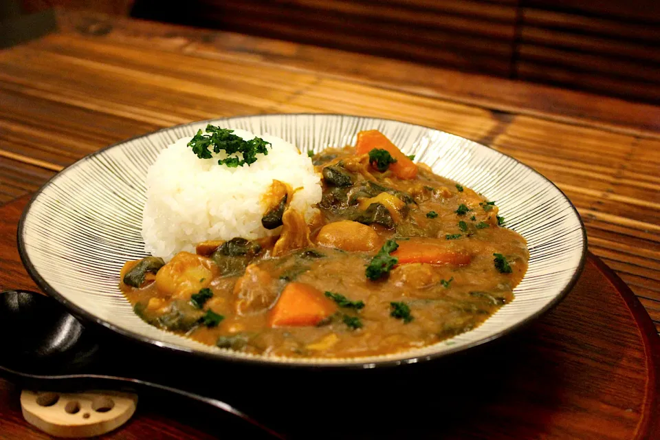 お正月のほうれん草カレー🍛|よっすぃさん