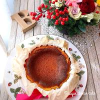 初焼き！バスクチーズケーキ...♪*ﾟ#夜な夜なスイーツ🌃🌛*°