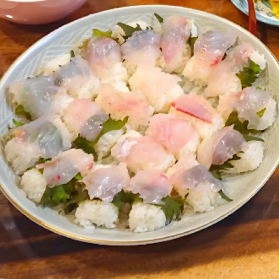 鯛のにぎり寿司😋🍣|no-noさん