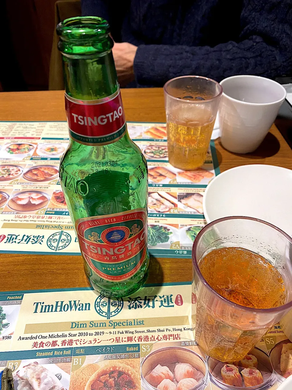 Snapdishの料理写真:青島ビール@ティムホーワン|1614さん