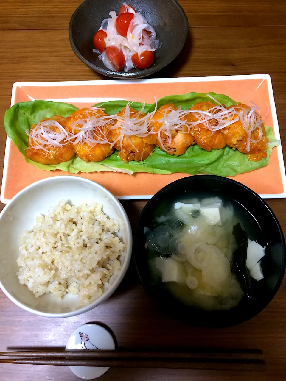 Snapdishの料理写真:エビチリの晩ご飯|penseesさん