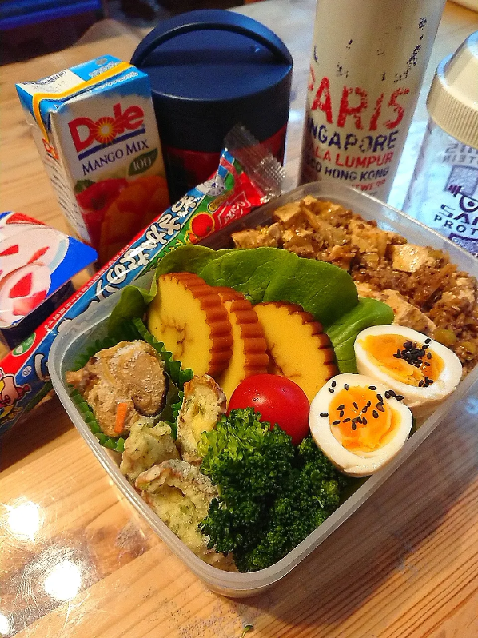 Snapdishの料理写真:2020.1.5 息子弁当🍱|あずきラテさん