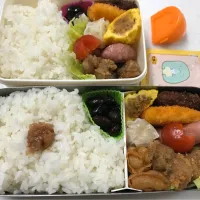 Snapdishの料理写真:#旦那様と高2娘のお弁当|やすあけさん