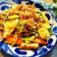 キャベツと納豆のうまうまチャンプルー