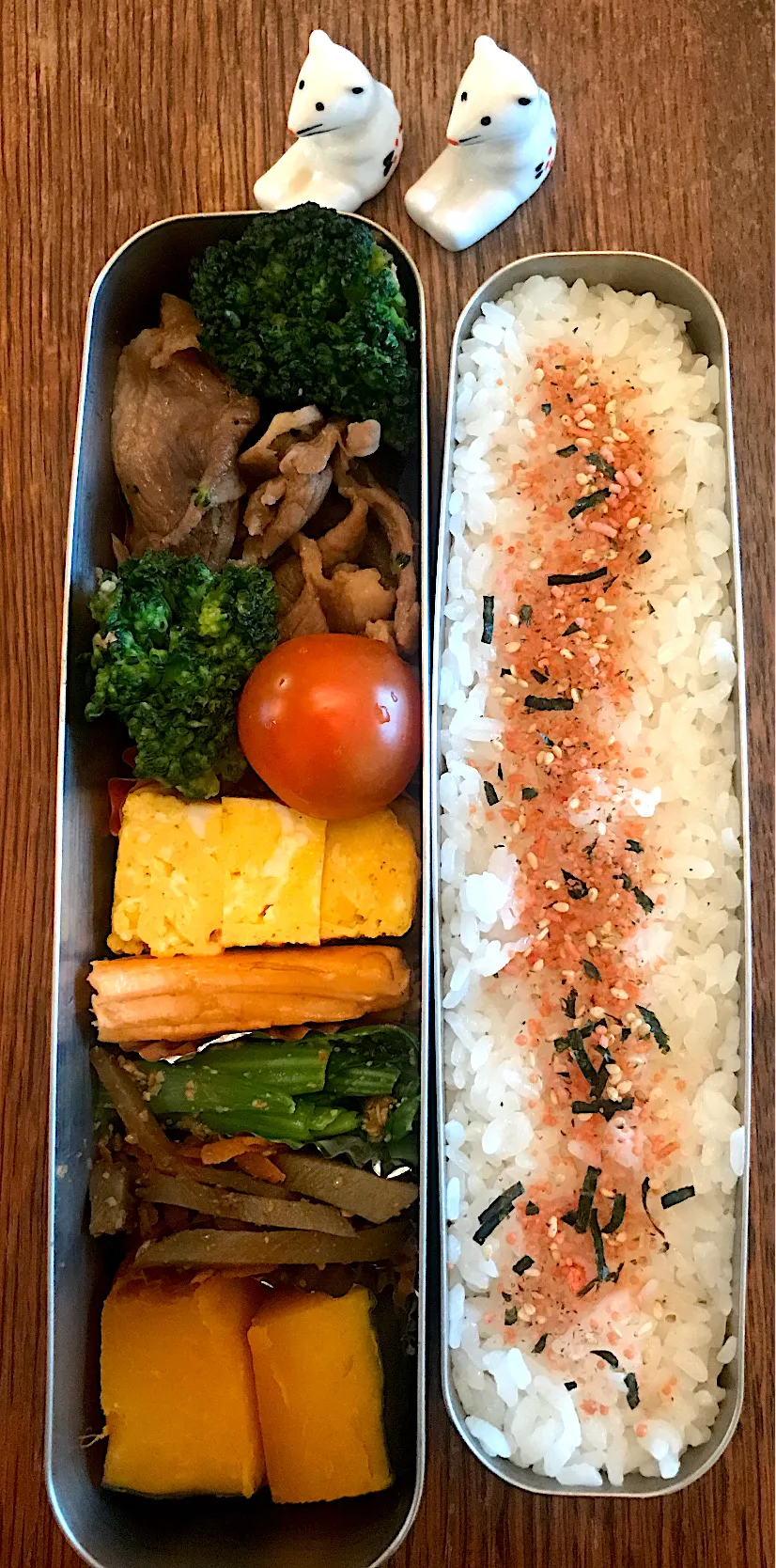 ランチ #お弁当記録  #サーモス  #お弁当  #生姜焼き|小松菜さん