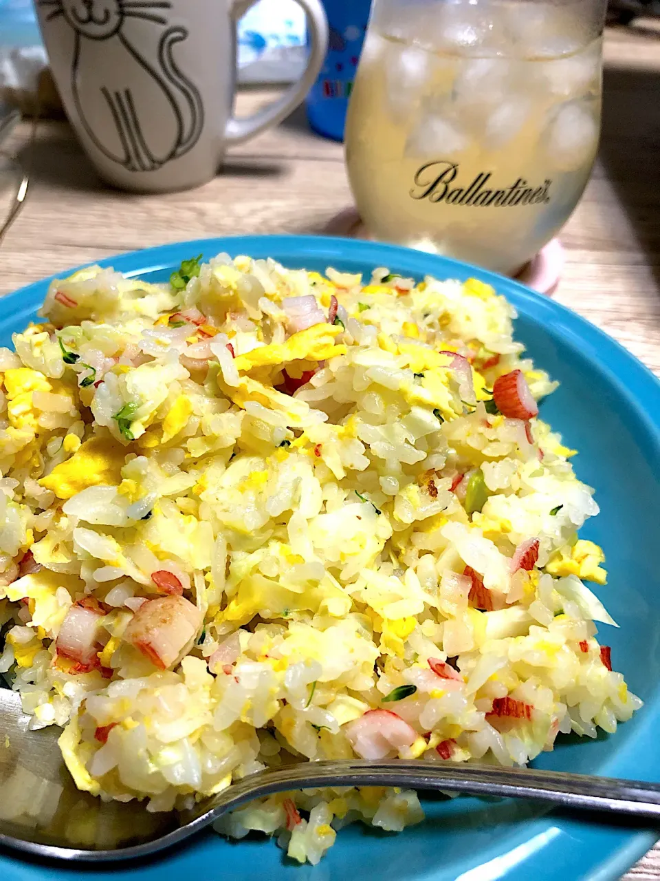 カニカマこんぶ茶炒飯|inoさん