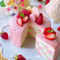 3色のサンセバスチャンケーキ🍰
