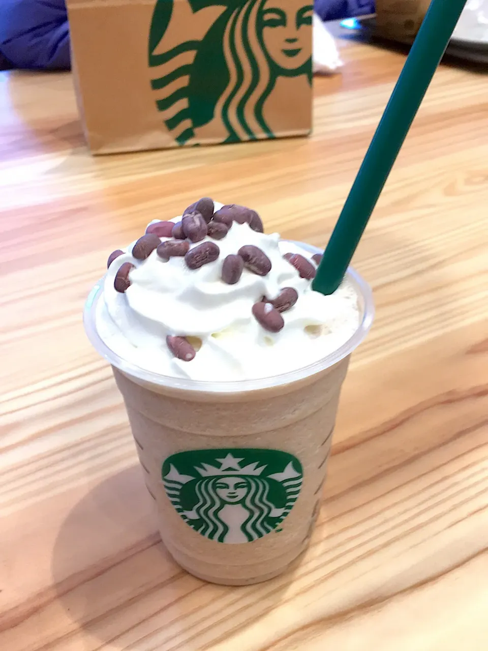 Snapdishの料理写真:あずきなこ福フラペチーノ♪
 #スターバックス 
 #期間限定|ちぃさん