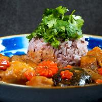 お煮しめのリメイクでタイカレー