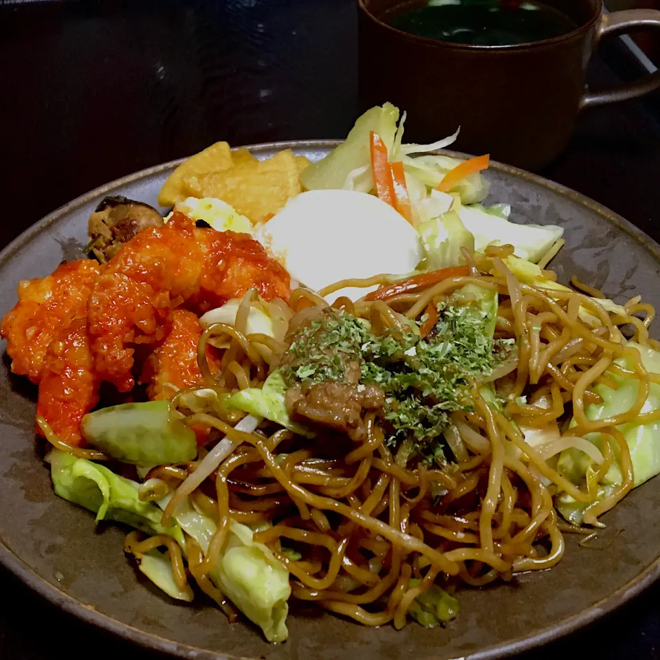 晩ごはん⭐️⭐️⭐️                                             いただきものの中華プレート。|ぽんたさん