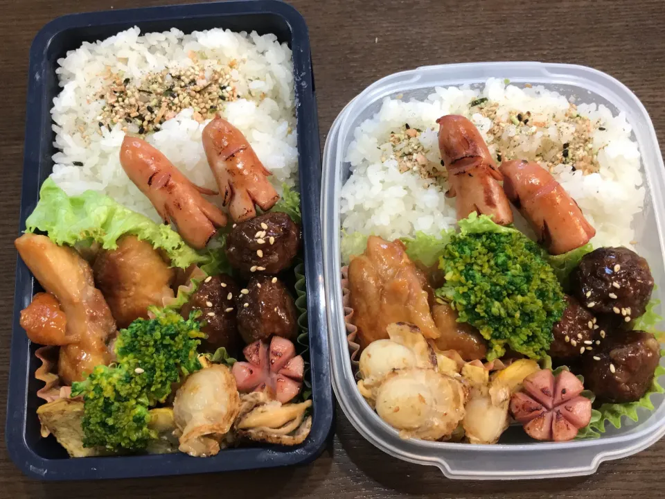 Snapdishの料理写真:2020.1.6 中学&小学生男子のお弁当🍱|かおたまさん