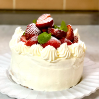 4歳2号と作った🎂今夜のデザート